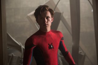 Spider-Man: Homecoming, Tom Holland in una scena del film