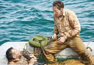 USS Indianapolis: Nicolas Cage in una scena del film