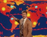 Brad Pitt compare a sorpresa su Comedy Central nei panni di un metereologo apocalittico