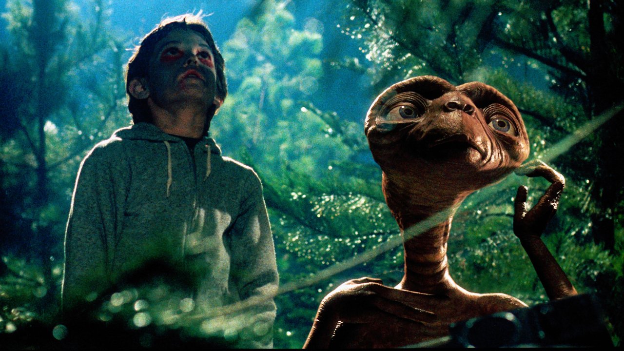 Una scena di E.T. L'extraterrestre