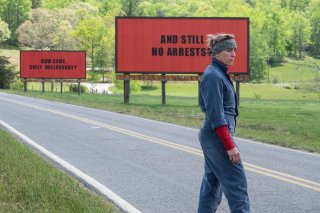 Tre manifesti a Ebbing, Missouri: Frances MacDormand in una scena del film