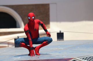 Spider-Man: Homecoming: stuntman in posa al photocall