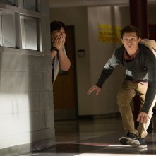 Spider-Man: Homecoming, Tom Holland e Jacob Batalon in un momento del film