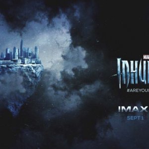 Inhumans: un banner pubblicitario dello show Marvel