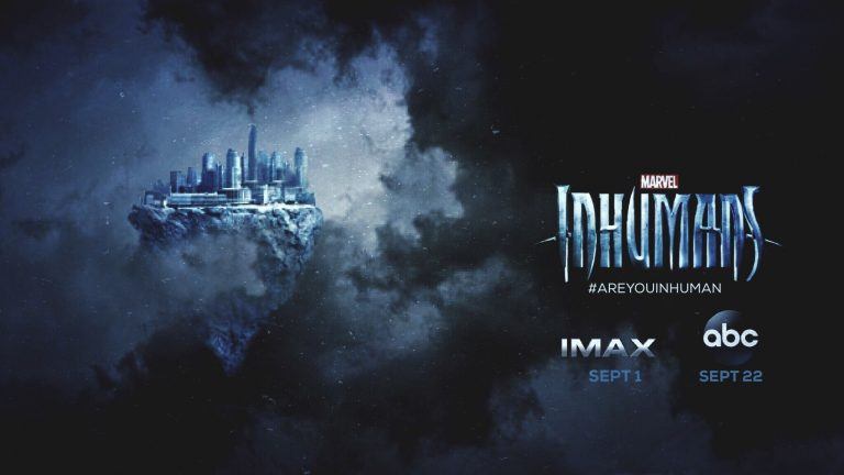 Inhumans: un banner pubblicitario dello show Marvel