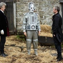 Doctor Who: Peter Capaldi e John Simm in una scena dell'episodio The Doctor Falls