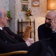 La ragazza nella nebbia: Toni Servillo e Donato Carrisi sul set del film