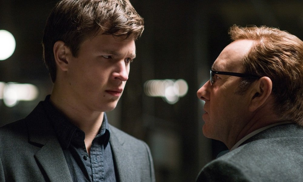 Baby Driver Ansel Elgort Kevin Spacey