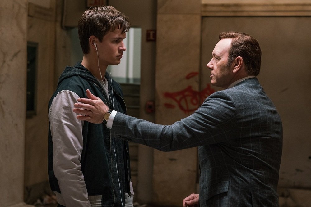 Baby Driver Kevin Spacey Ansel Elgort