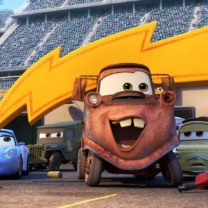 Cars 3: un momento del film d'animazione