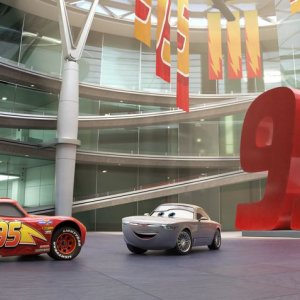 Cars 3: un momento del film animato