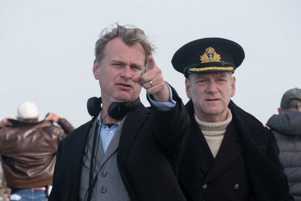 Dunkirk: Christopher Nolan e Kenneth Branagh sul set del film