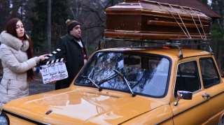 Easy - Un viaggio facile facile: Nicola Nocella sul set del film