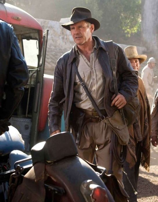 Harrison Ford in una sequenza del film Indiana Jones e il regno del Teschio di cristallo