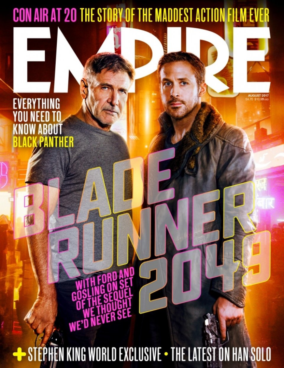 Blade Runner 2049: la copertina di Empire dedicata a Ryan Gosling ed Harrison Ford
