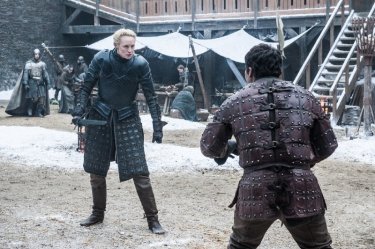 Il Trono di Spade: Gwendoline Christie in una foto di Dragonstone