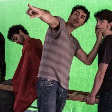 Riccardo Frascari, Nicolas Balotti, Alessandro Tarabelloni con il regista Germano Maccioni