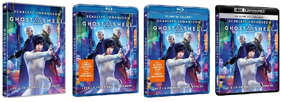 le cover homevideo di Ghost in the Shell