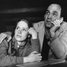 Ingmar Bergman e Liv Ullmann insieme in una foto