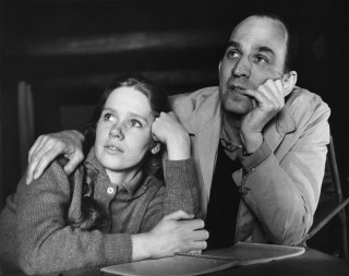 Ingmar Bergman e Liv Ullmann insieme in una foto