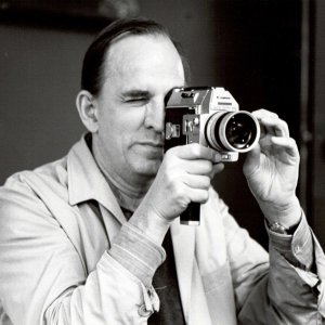 Un'immagine di Ingmar Bergman sul set