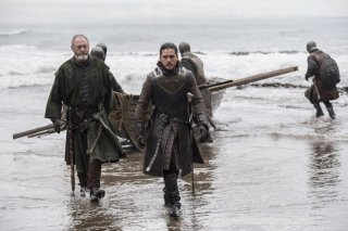 Il Trono di Spade: Liam Cunningham e Kit Harington in The Queen's Justice