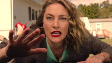 I segreti di Twin Peaks: Mädchen Amick  in una scena concitata