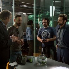 Il contagio: Daniele Coluccini e Matteo Botrugno sul set del film