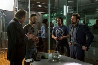 Il contagio: Daniele Coluccini e Matteo Botrugno sul set del film