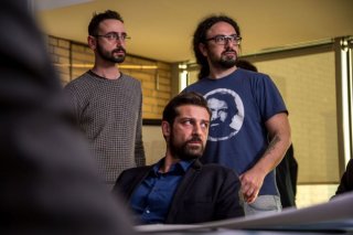 Il contagio: Daniele Coluccini, Matteo Botrugno e Maurizio Tesei sul set del film