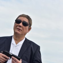 Outrage Coda: Takeshi Kitano in un momento del film
