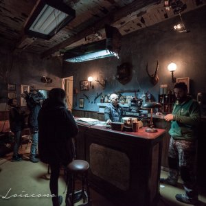The Millionairs: una foto dal set del cortometraggio di Claudio Santamaria