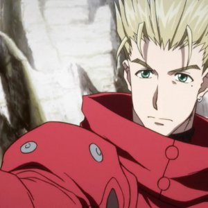 Trigun: Vash in una scena dell'anime