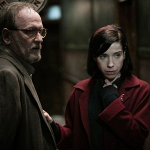 The Shape of Water: Richard Jenkins e Sally Hawkins in una foto del film