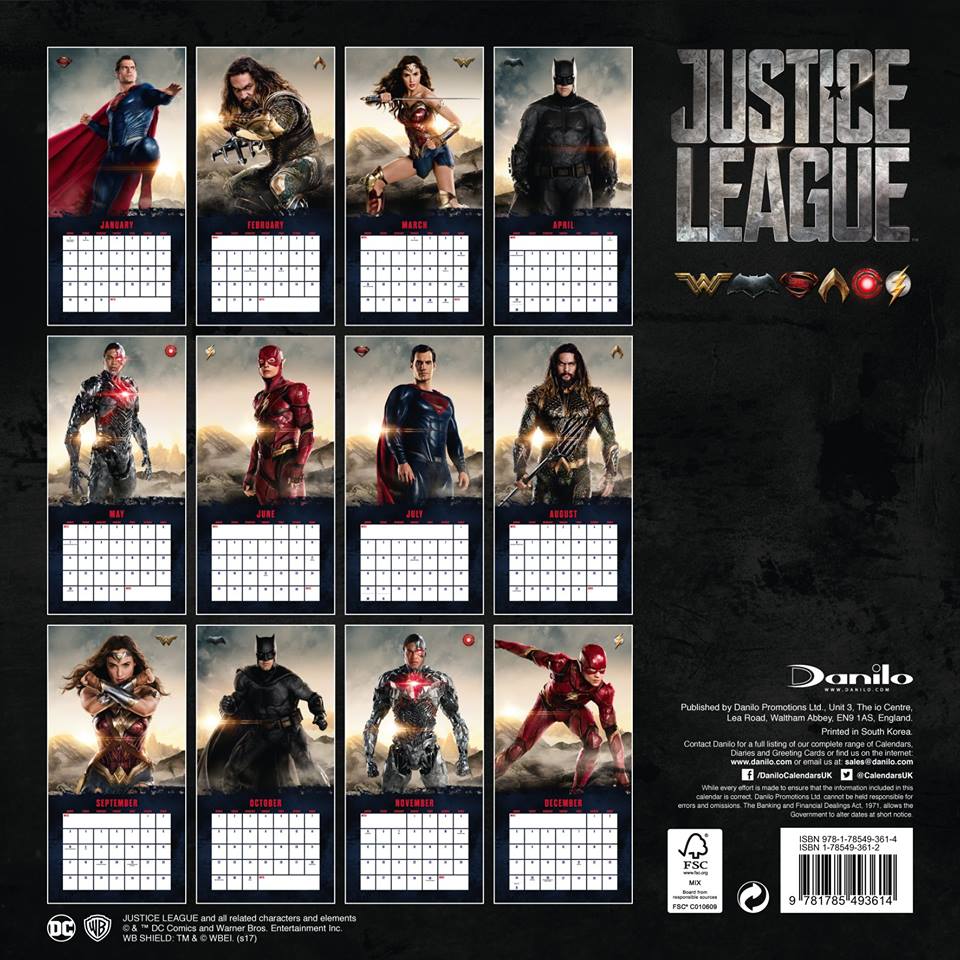 Justiceleague Calendario