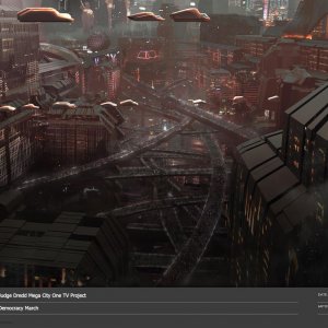 Judge Dredd: Mega City One, un concept art del film
