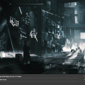 Judge Dredd: Mega City One, un concept art del film