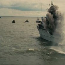 Dunkirk: una scena di battaglia nel film