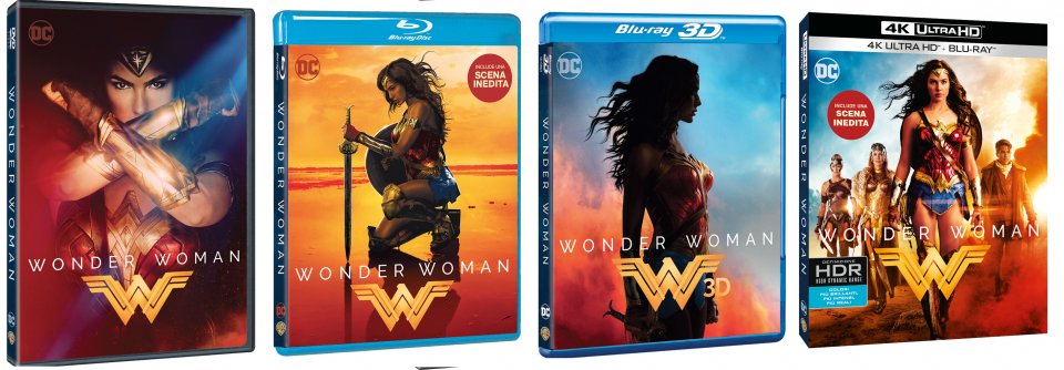 Le cover home video di Wonder Woman
