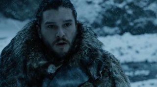 Il trono di spade: Kit Harington nell'episodio Oltre la Barriera