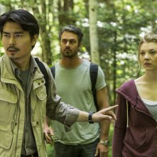 Jukai - La foresta dei suicidi: Yukiyoshi Ozawa, Taylor Kinney e Natalie Dormer in un momento del film