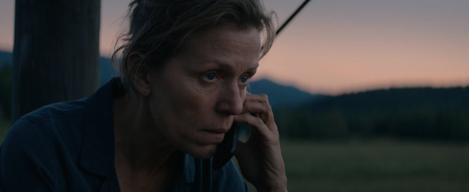 Tre manifesti a Ebbing, Missouri: un primo piano di Frances McDormand