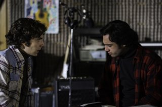 La musica del silenzio: Alessandro Sperduti e Toby Sebastian in una scena del film