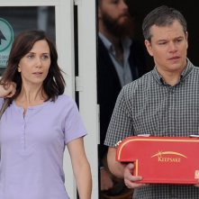 Downsizing: Matt Damon e Kristen Wiig in un momento del film