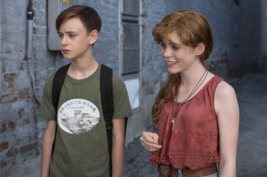 It: Jaeden Lieberher e Beverly Marsh in una foto del film