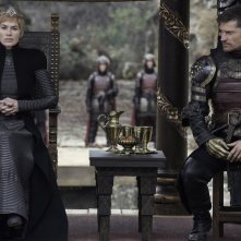 Il trono di spade: i gemelli Lannister in una scena del finale della settima stagione
