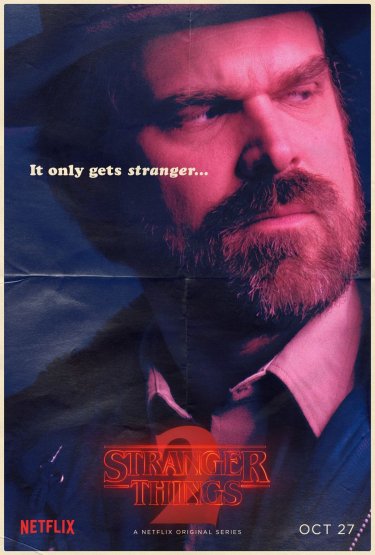 Stranger Things, il character poster di David Harbour