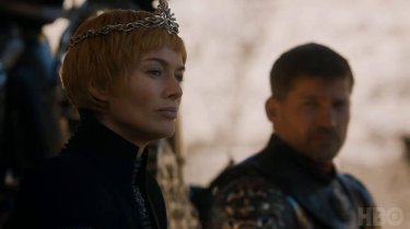 Il trono di spade: Cersei in una scena del finale della settima stagione