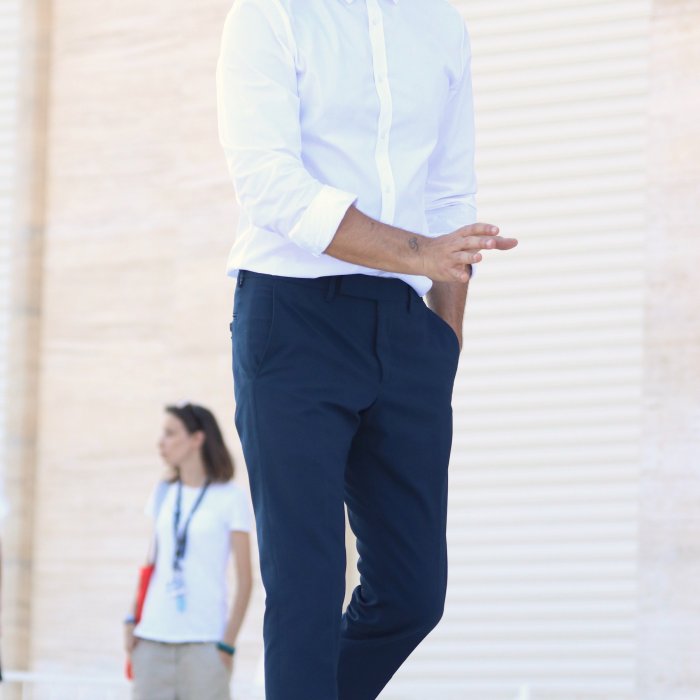 Venezia 2017: Alessandro Borghi arriva al photocall