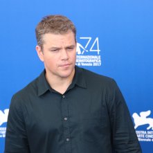Venezia 2017: uno scatto di Matt Damon al photocall di Downsizing